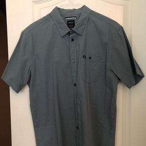 Men’s RVCA short sleeve casual button down shirt